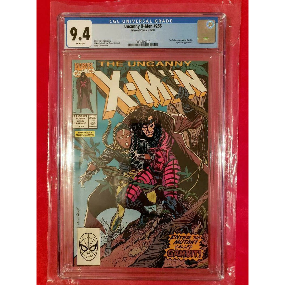 UNCANNY X-MEN 266 (1990) CGC 9.4 WHITE ~ 1st Full Appearance Gambit 🔥